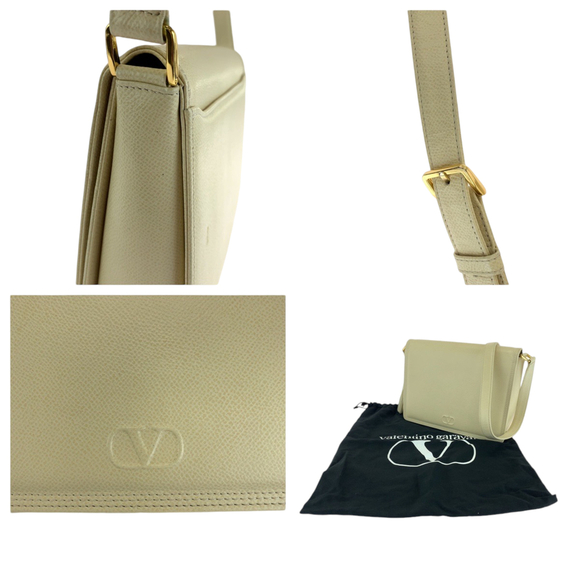 VALENTINO GARAVANI Vintage White Leather Shoulder Bag - Picture 7 of 11